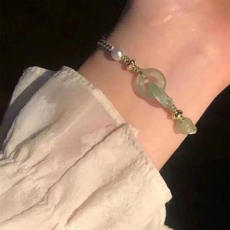 Bracelet vert jade fête des mères